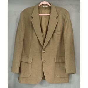 Men's Vintage‎ Nova Fides Cashmere Wool Beige Blazer Size 46A